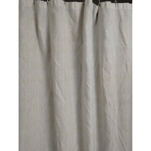 Tommy Hilfiger Standard shower curtain art geo pattern deco white & tan 72"x72"